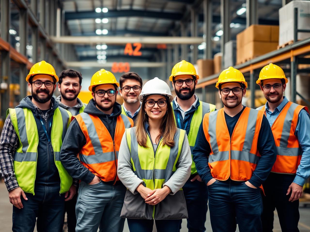 Team di lavoratori equipaggiati con occhiali Talpa Work